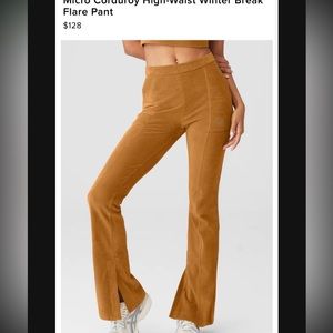 Micro Corduroy High-Waist Winter Break Flare Pant
